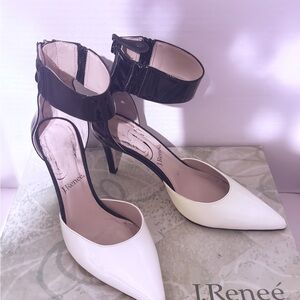 J.Renee Two-Tone Black and White Heels
